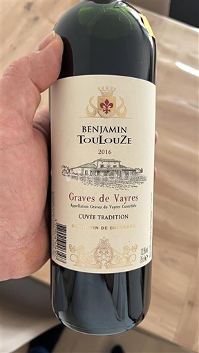 Bordeaux Graves-de-vayres Benjamin Toulouse Tradition 2016
