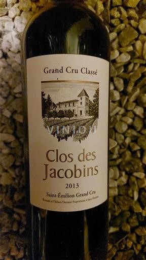 Bordeaux Saint-Émilion Grand Cru Grand Cru Clos des Jacobins 2013
