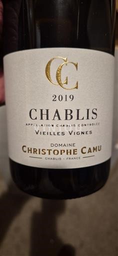 Bourgogne Chablis Christophe Camu Vieilles Vignes 2019