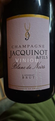Champaña Champán Jacquinot & Fils Blanc de Noirs Sin añada