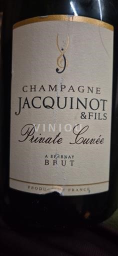 Champaña Champán Jacquinot & Fils Private Sin añada