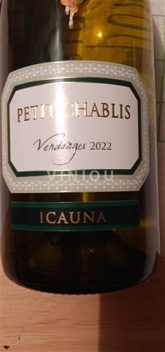 Borgoña Petit-chablis Icauna Vendanges 2022