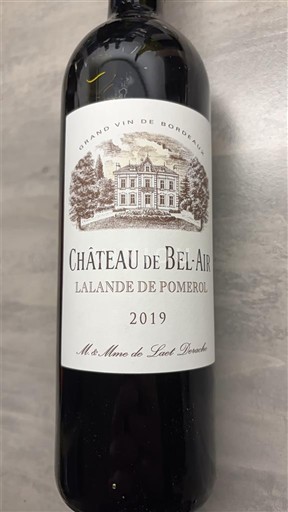 Bordeaux Lalande-de-pomerol Château Bel-Air 2019