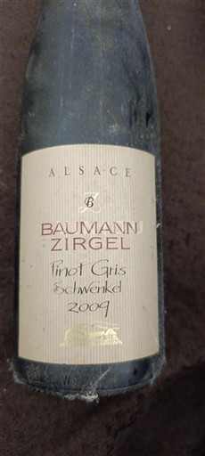 Alsazia Pinot grigio Grand Cru Baumann Zirgel Schwenkel 2007