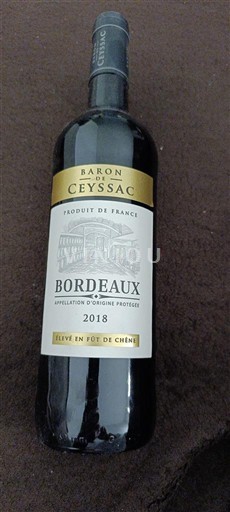 Bordeaux Baron Ceyssac 2018