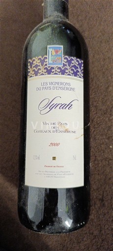 Langvedok Ni doloceno Les Vignerons du Pays Ensérune Syrah 2000