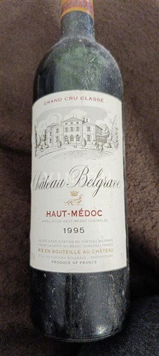 Bordeaux Haut-Médoc Grand Cru Château Belgrave 1995