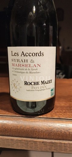 Languedoc-Roussillon Pays d'Oc Roche Mazet Les Accords 2023