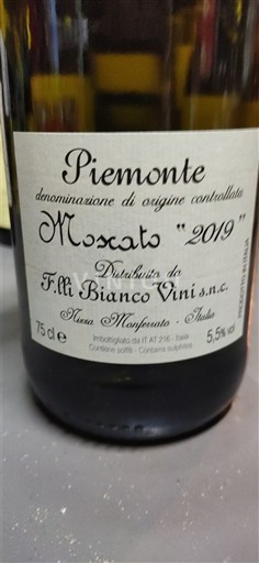 Piemonte Boca F.lli Bianco Vini Moscato 2019