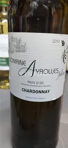 Languedoc-Roussillon Pays d'Oc Domaine Ayrolles 2012