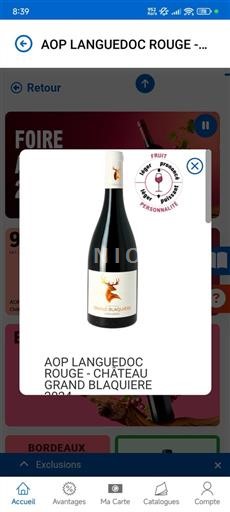 Langvedok Languedoc Château Grand Blaquiere 2024