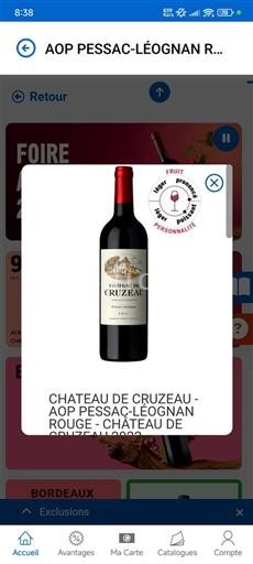 Bordéus Pessac-Léognan Château Cruzeau 2022
