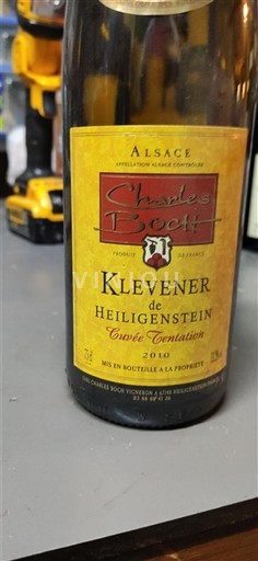 Alsace Klevener-de-heiligenstein Grand Cru Charles Bruch Tentation 2010