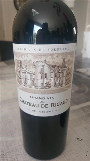 Bordeaux Cadillac Côtes de Bordeaux Château Ricaud 2015