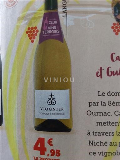 Langvedok Ni doloceno Domaine Coudoulé Viognier 2024
