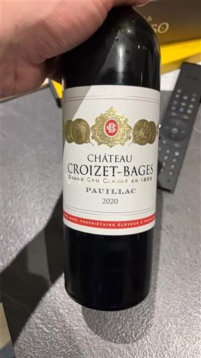 Bordeaux Pauillac Grand Cru Château Croizet-Bages 2020