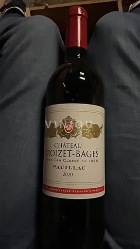 Bordeaux Pauillac Grand Cru Château Croizet-Bages 2020