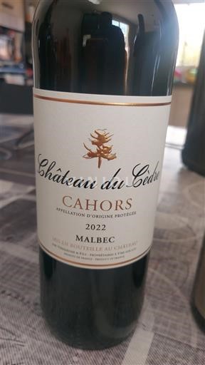Sydvestfrankrig Cahors Château Cèdre 2022