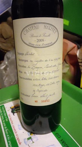 Bordeaux Ospecificerad Grand Cru Château Madiot 2009