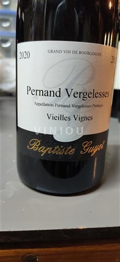 Burgundy Pernand-Vergelesses Baptiste Guyot Vieilles Vignes 2020