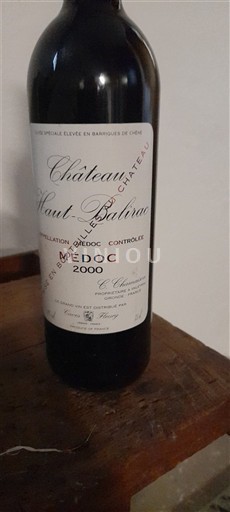 Bordeaux Médoc Château Haut-Babic 2000