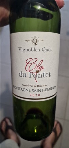 Bordeaux Montagne-saint-émilion Vignobles Quet Clos du Pontet 2020