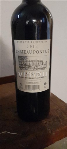 Bordeaux Fronsac Château Pontus 2014