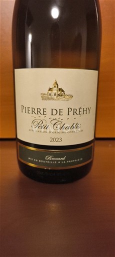 Bourgogne Petit-chablis Pierre de Préhys Bocard 2023