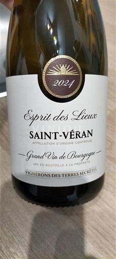 Borgoña Saint-Véran Vignerons des Terres Secrètes Esprit des Lieux 2024