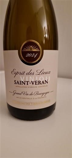 Burgundy Saint-Véran Vignerons des Terres Secrètes Esprit des Lieux 2024