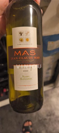 Languedoc och Roussillon Pays d'Oc Jean-Claude Mas Blanc Elegance 2022