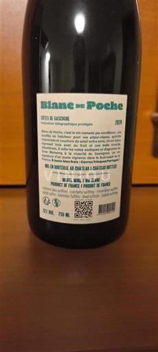 Sudoeste Côtes de Gascogne Château Duffour Blanc de Poche 2024