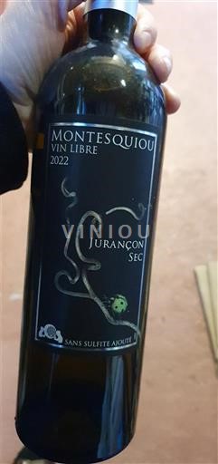 Lounais-Ranska Jurançon Montesquiou Vin Libre 2022