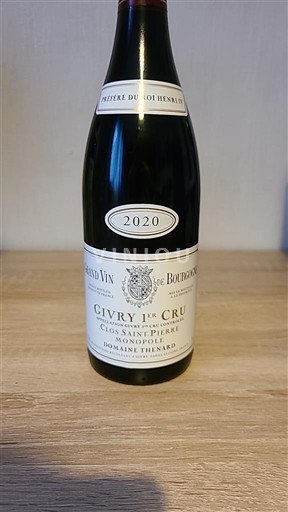 Bourgogne Givry Premier Cru Domaine Thénard Clos Saint-Pierre 2020