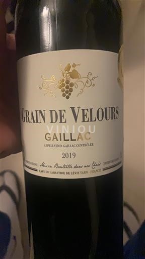 Sudoeste Gaillac Cave de Labastide Grain de Velours 2019