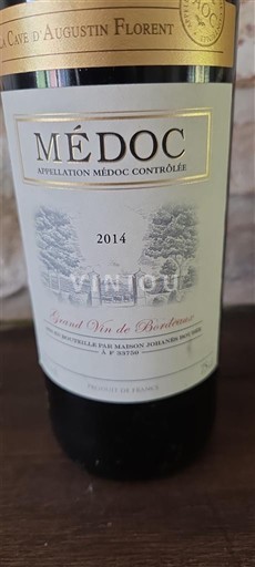 Bordeaux Médoc Cave Augustin Florent 2014