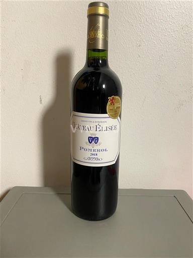 Bordeaux Pomerol Château Élisée 2018