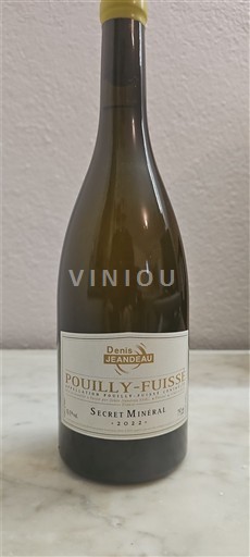 Burgundi Pouilly-fuissé Denis Jeandeau Secret Minéral 2022