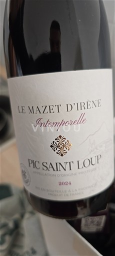Languedoque Pic-saint-loup Le Mazet Irène Intemporelle 2024