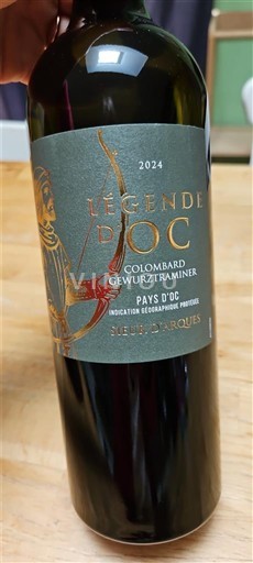 Languedoc ja Roussillon Pays d'Oc Légende 2024