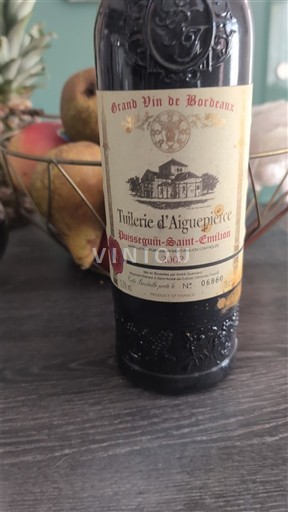 Burdeos Puisseguin-saint-émilion Tuilerie Aiguipierre 2002
