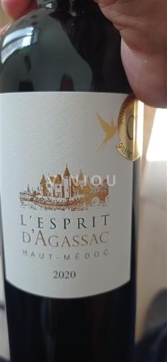 Bordeaux Haut-Médoc Château Agassac L'Esprit d'Agassac 2020