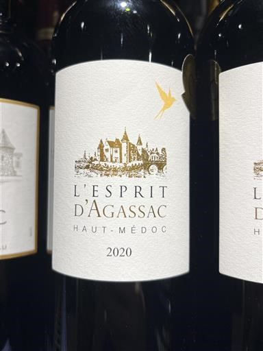 Bordéus Haut-Médoc Château Agassac L'Esprit d'Agassac 2020