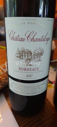 Bordeaux Château Chanteloup 2017