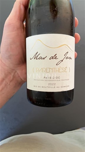 Languedoc ja Roussillon Pays d'Oc Mas de Jon Parenthèse 2022
