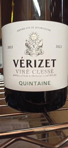 Burgundi Viré-clessé Vérizet Quintaine 2022