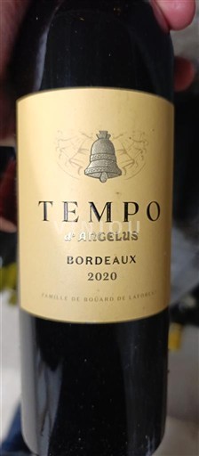Bordeaux Angélus Tempo 2020