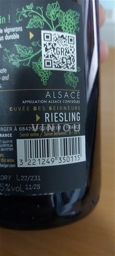 Alsace Grand Cru Cuvée des Seigneurs 2021