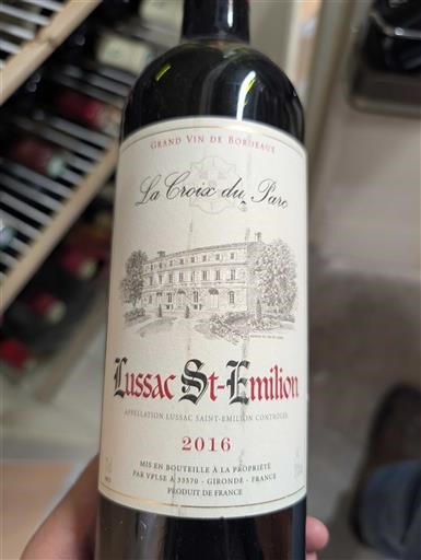 Bordeaux Lussac-saint-émilion La Croix du Parc 2016