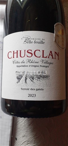 Valle del Ródano Côtes del Ródano Pueblos Domaine Belle-feuille Terroir des galets 2023